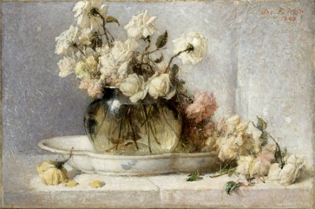 John Ferguson Weir - Roses - Google Art Project