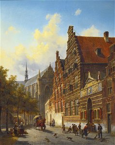 Weeshuis in Leiden, by Jacques François Carabain
