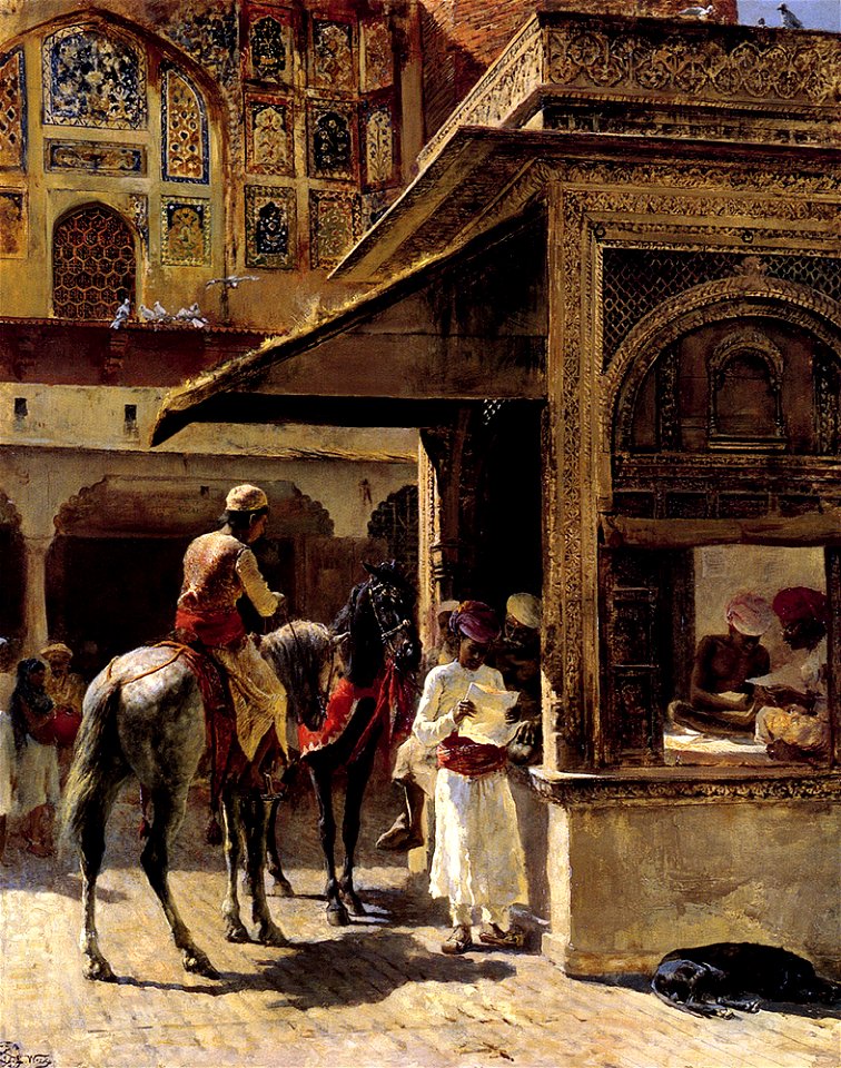 Weeks Edwin Street Scene In India