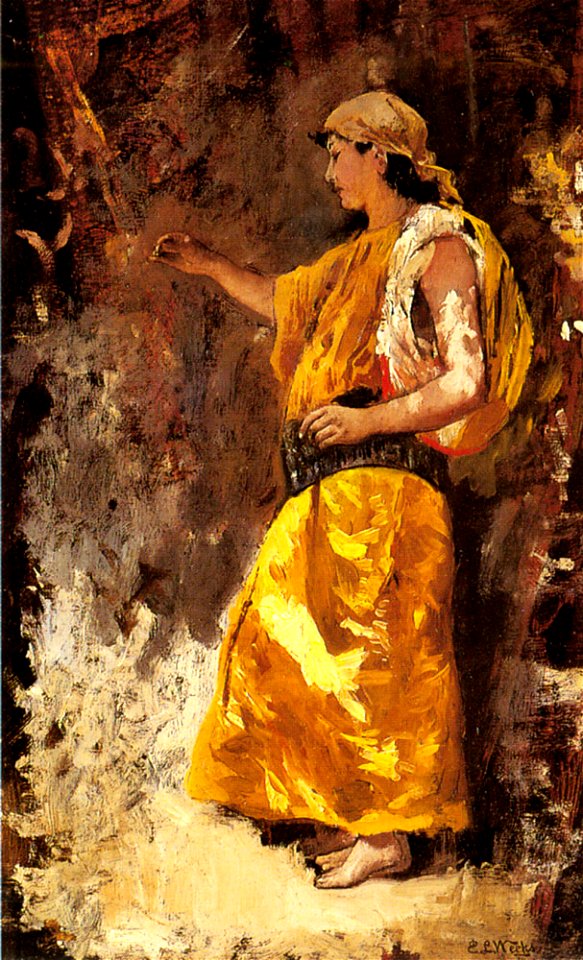 Weeks Edwin Lord Standing Arab Woman