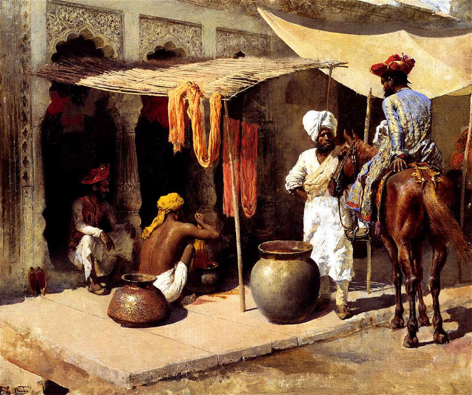 Weeks Edwin Outside An Indian Dye House