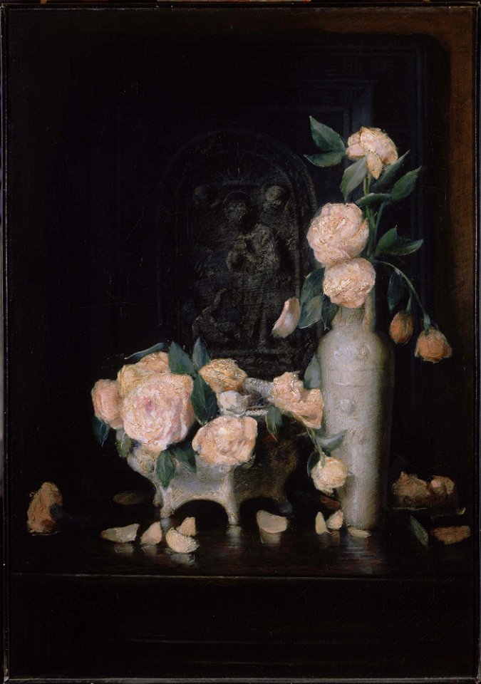 Julian Alden Weir - Roses - Google Art Project