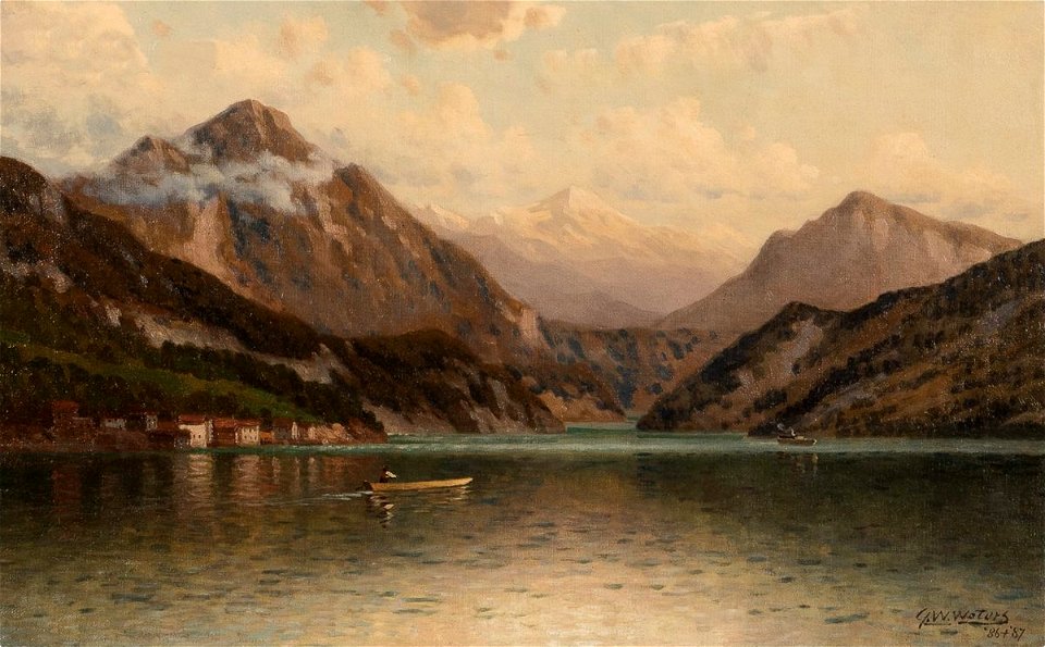 Lake Maggiore by George W. Waters, 1887