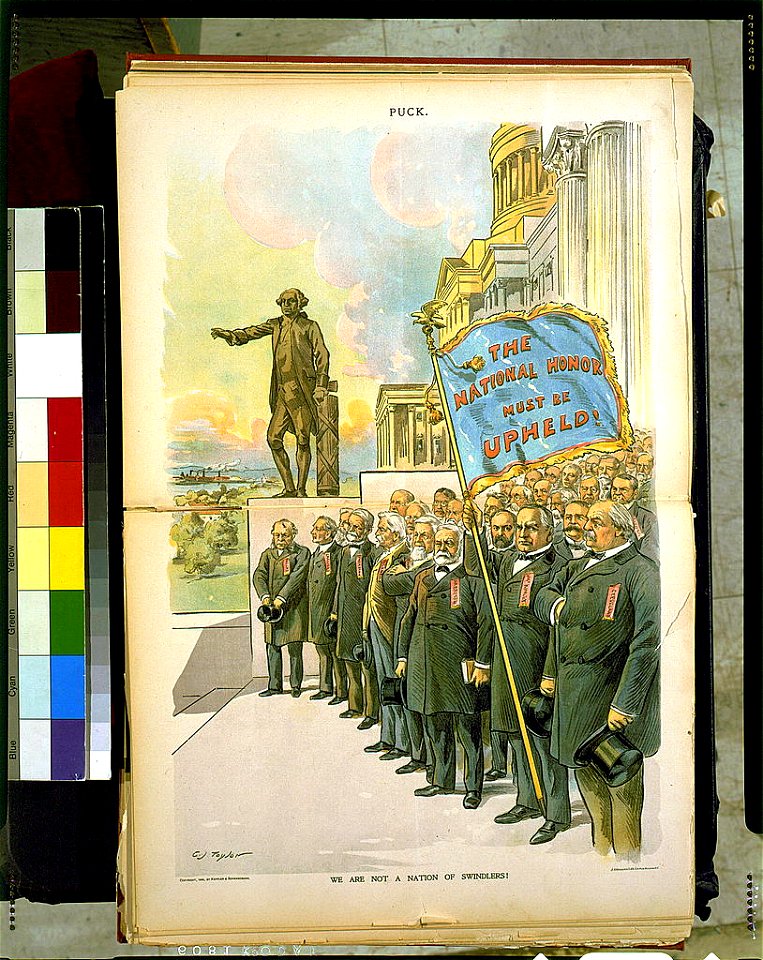 We are not a nation of swindlers! - C.J. Taylor ; J. Ottmann Lith. Co., Puck Building, N.Y. LCCN97515646