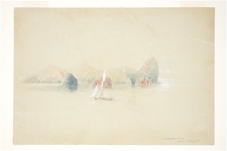 Wellington Head, Great Barrier Id. by Charles Heaphy
