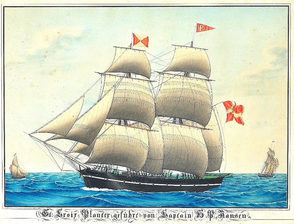 Erich Jacob Weedermann - St. Croix Planter gefürth von Captain H. P. Jansen - 1839