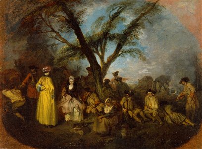 Watteau - The Rest, ca. 1709