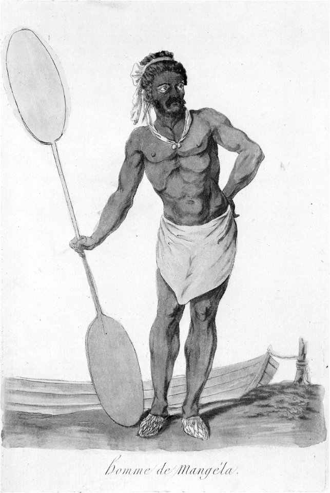 Webber, John, 1751-1793. Homme de Mangela. Paris, 1796
