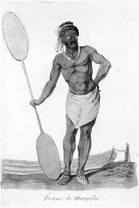 Webber, John, 1751-1793. Homme de Mangela. Paris, 1796. Free illustration for personal and commercial use.