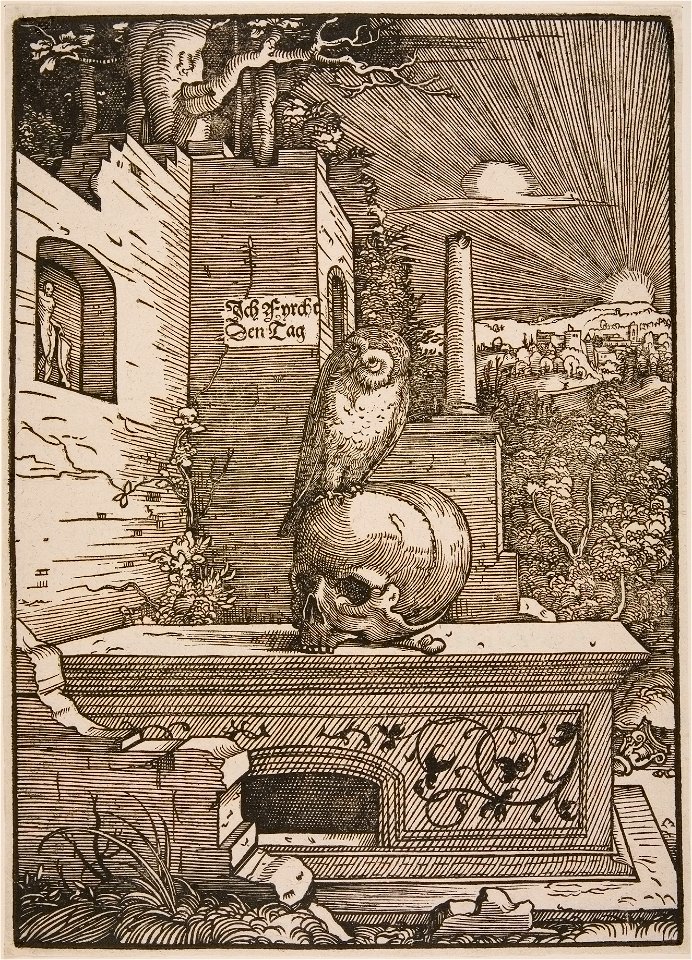 Hans Wechtlin - Allegory with an Owl (Fogg Art Museum)