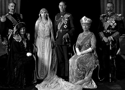 Wedding portrait of Duke and Duchess of York
