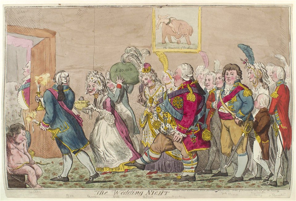 The wedding night by Isaac Cruikshank
