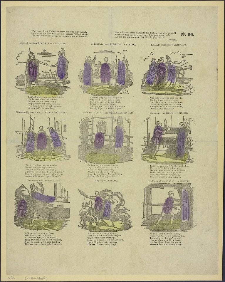 Wel hem, die 't vaderland meer dan zich zelf bemint-Catchpenny print-Borms 0950