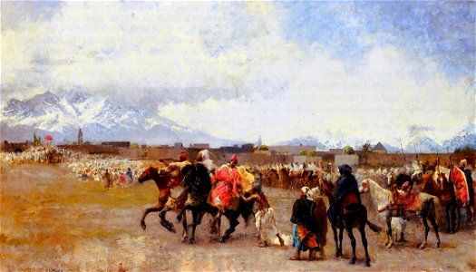 Weeks Edwin Lord Powder Play City of Morocco outside the Walls