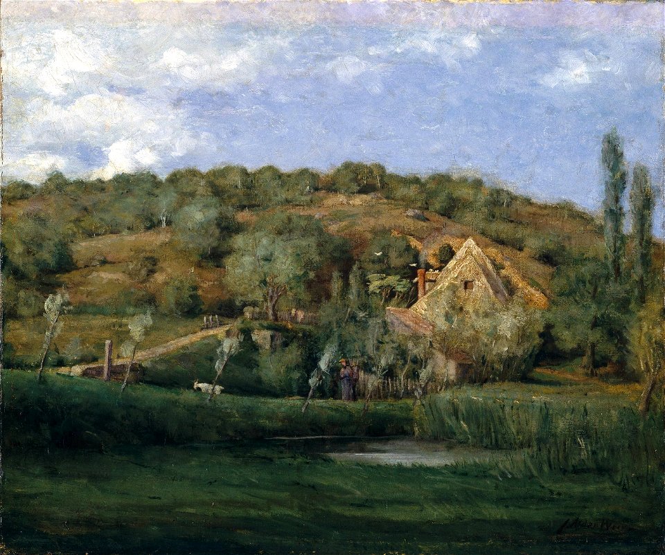 Brooklyn Museum - A French Homestead - Julian Alden Weir - overall