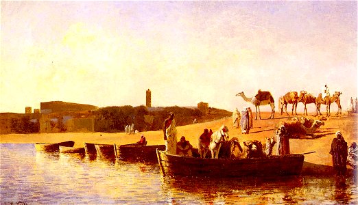 Weeks Edwin Lord At The River Crossing