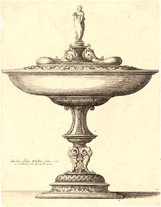 Wenceslas Hollar - A wide cup with ornamental stem