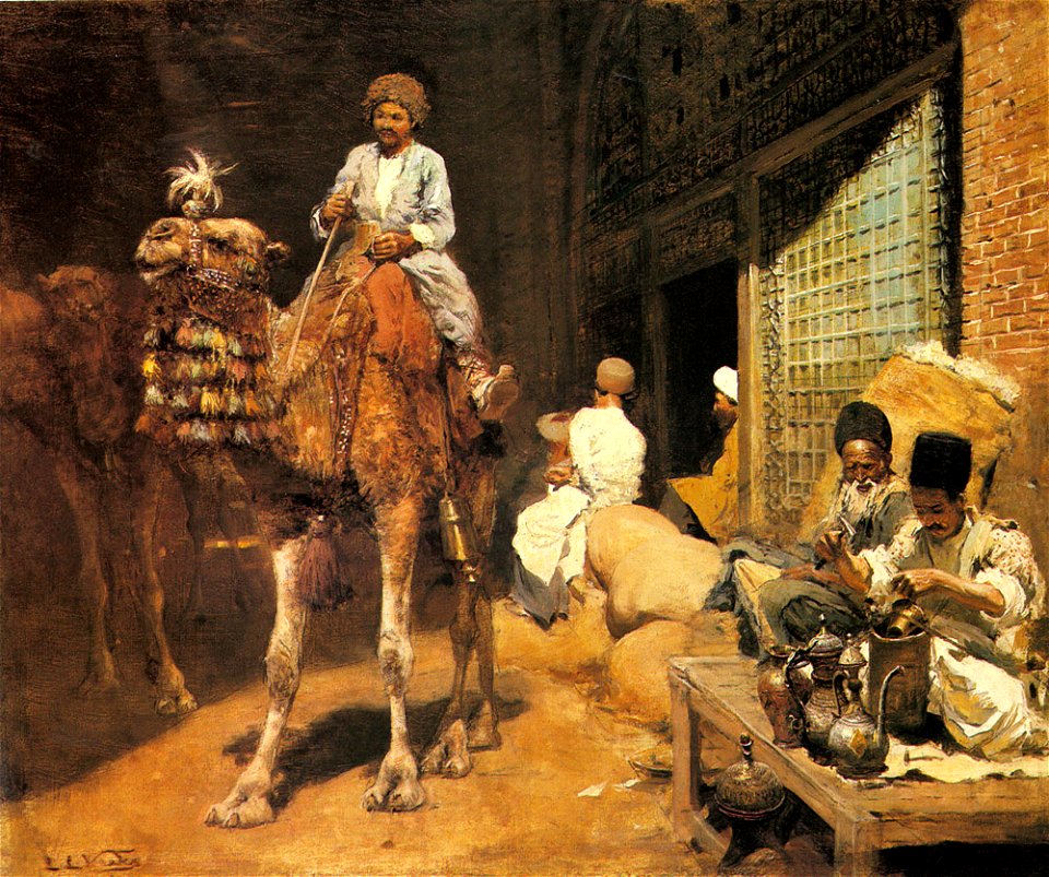 Weeks Edwin Lord A Marketplace In Ispahan