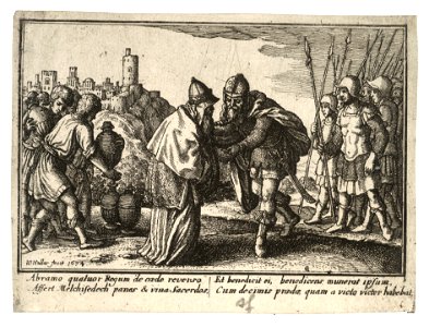 Wenceslas Hollar - Abraham and Melchisedek