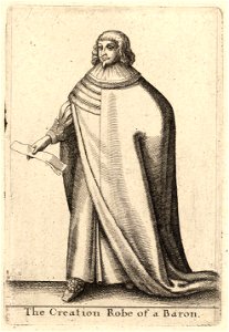 Wenceslas Hollar - A baron (State 1)