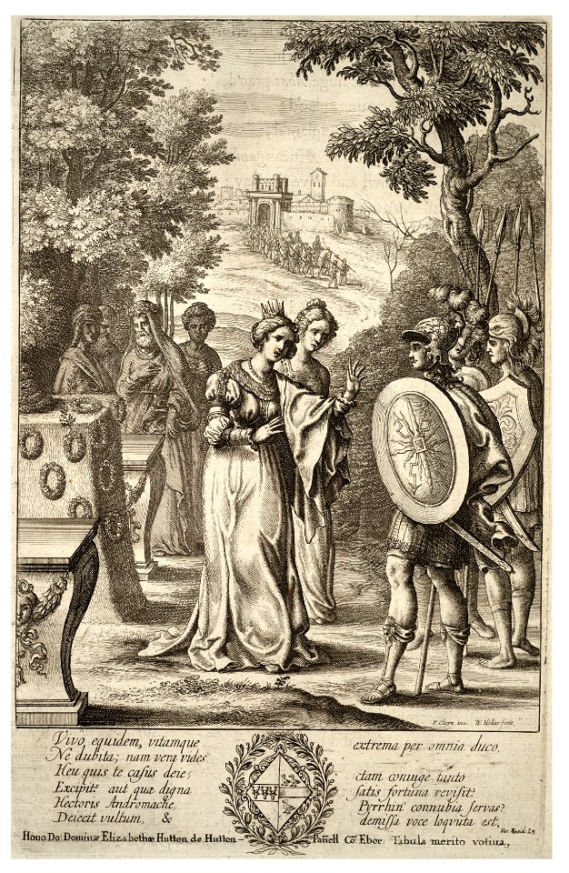 Wenceslas Hollar - Aeneas meets Andromache (State 3)