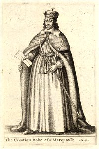 Wenceslas Hollar - A marquis (State 1)