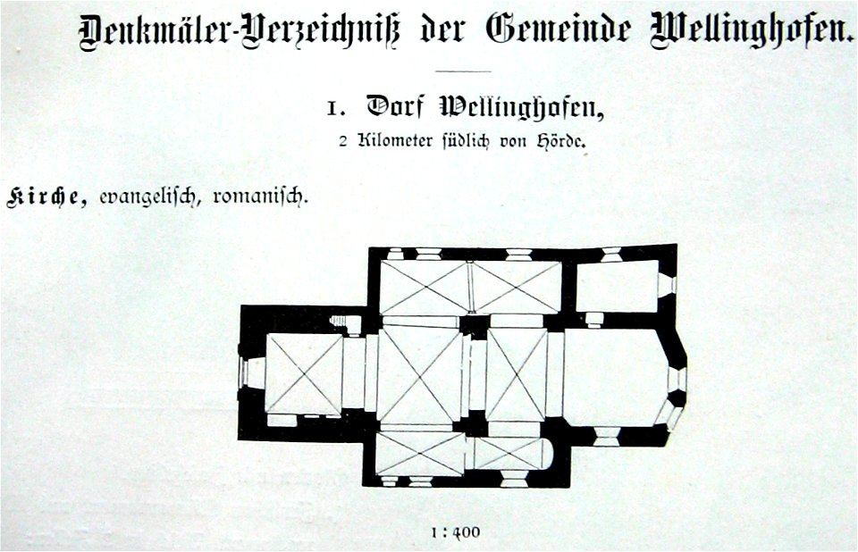 Wellinghofen-Kirche-Grundriss-Ludorff-1894
