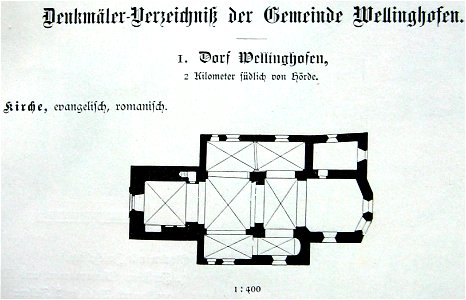 Wellinghofen-Kirche-Grundriss-Ludorff-1894