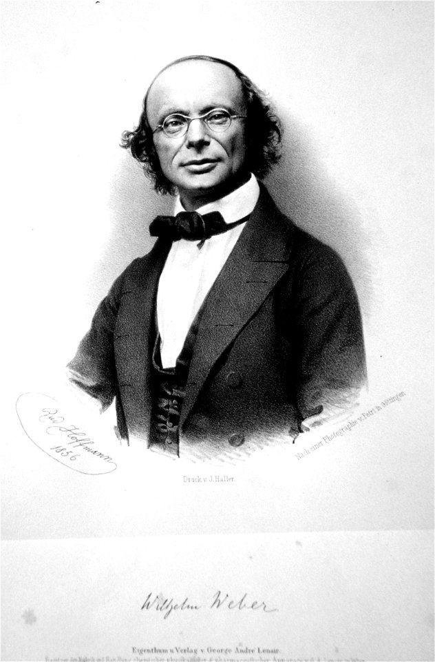Wilhelm Eduard Weber Litho