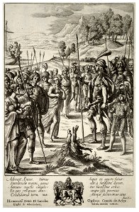 Wenceslas Hollar - Aeneas and Acestes (State 2). Free illustration for personal and commercial use.