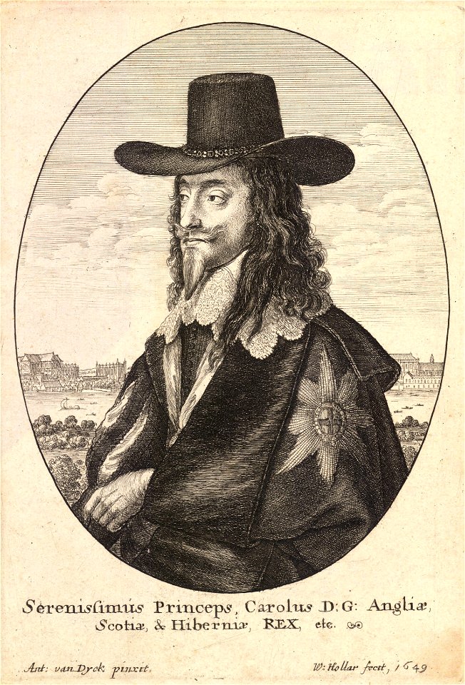 Wenceslas Hollar - Charles I (State 1)