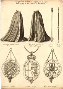 Wenceslas Hollar - Badges of the Garter
