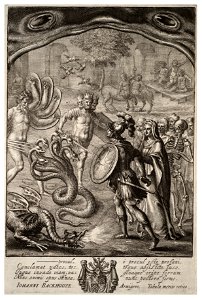Wenceslas Hollar - Aeneas in the underworld (State 2). Free illustration for personal and commercial use.