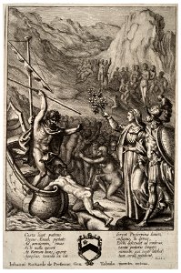 Wenceslas Hollar - Aeneas and Charon (State 2). Free illustration for personal and commercial use.