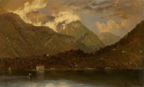John Ferguson Weir - Lake Como - 1972.132.13 - Yale University Art Gallery