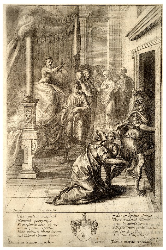 Wenceslas Hollar - Aeneas leaves Troy (State 3)