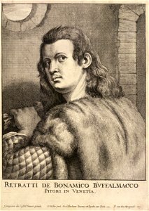 Wenceslas Hollar - Buffalmacco or 'Todescho di Casa Fuchera' (State 2)