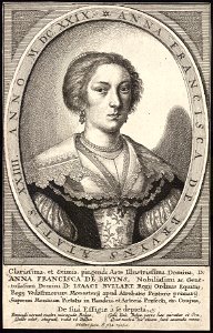 Wenceslas Hollar - Anna Francisca de Bruyns (State 1)