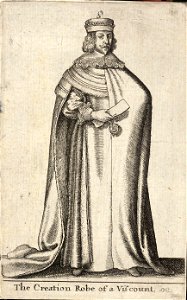 Wenceslas Hollar - A viscount (State 1)