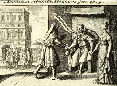 Wenceslas Hollar - Abimelech rebuking Abraham (State 2)