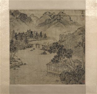 Wen Zhengming 文徵明 - Landscape, Ming style - y1946-193 - Princeton University Art Museum
