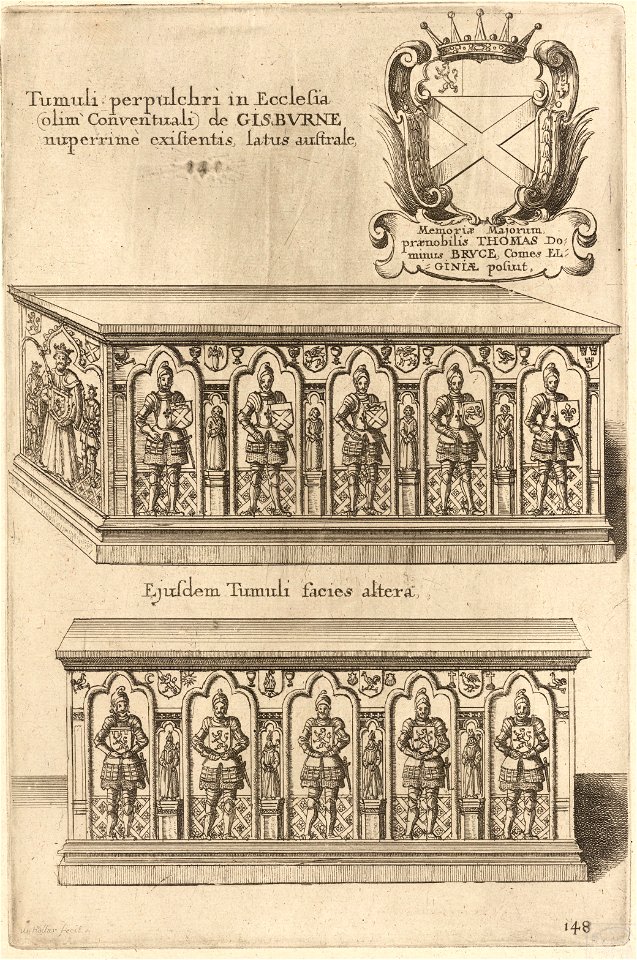 Wenceslas Hollar - Bruce (Elgin) (monument) (State 3)