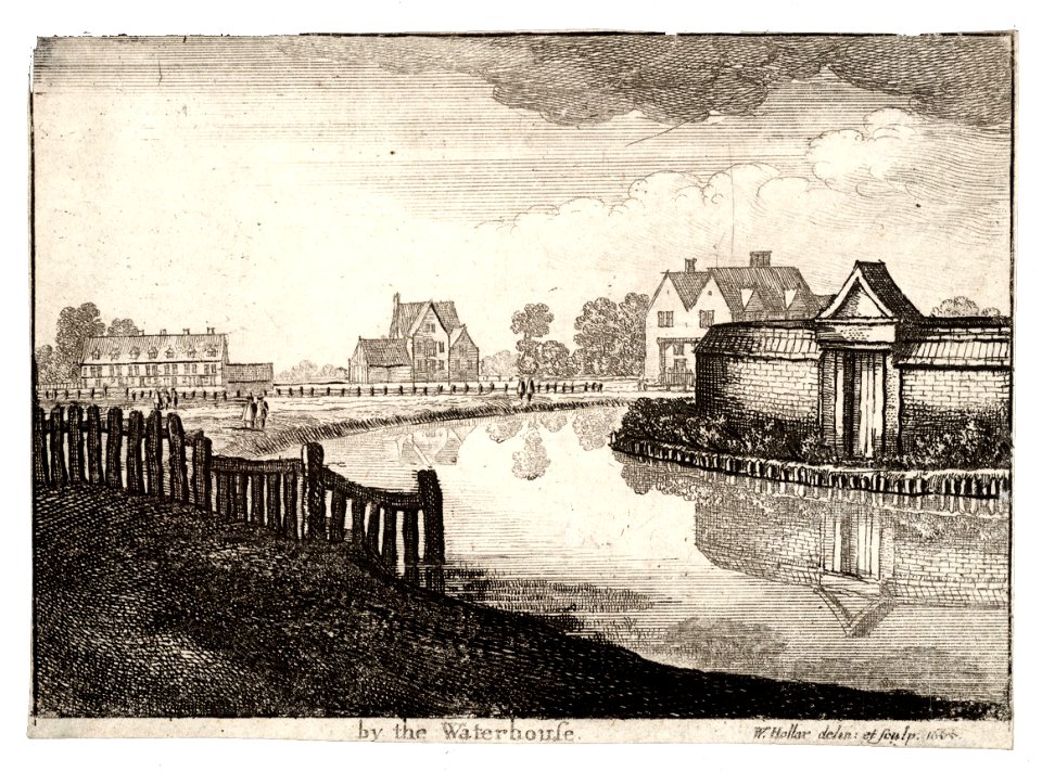 Wenceslas Hollar - By the Waterhouse (State 2)