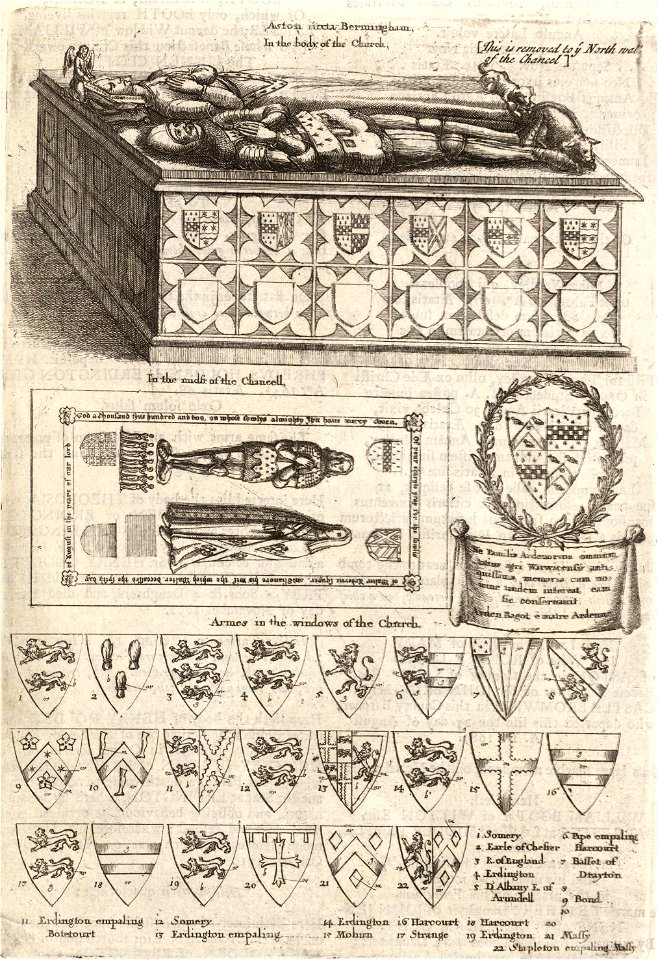 Wenceslas Hollar - Arden (monument) (State 2)