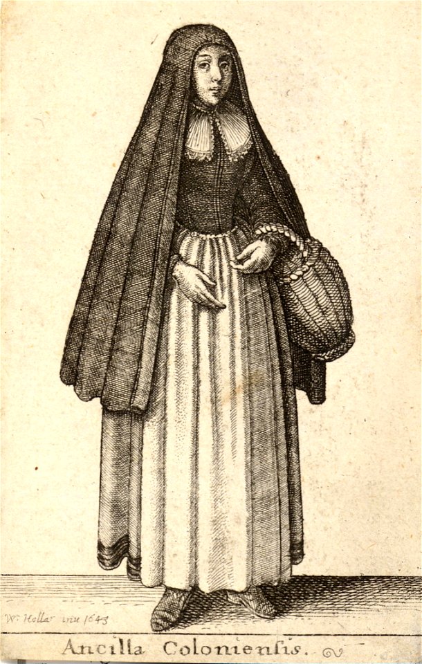 Wenceslas Hollar - Ancilla Coloniensis (State 1)