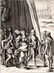 Wenceslas Hollar - Briseis and Achilles crop