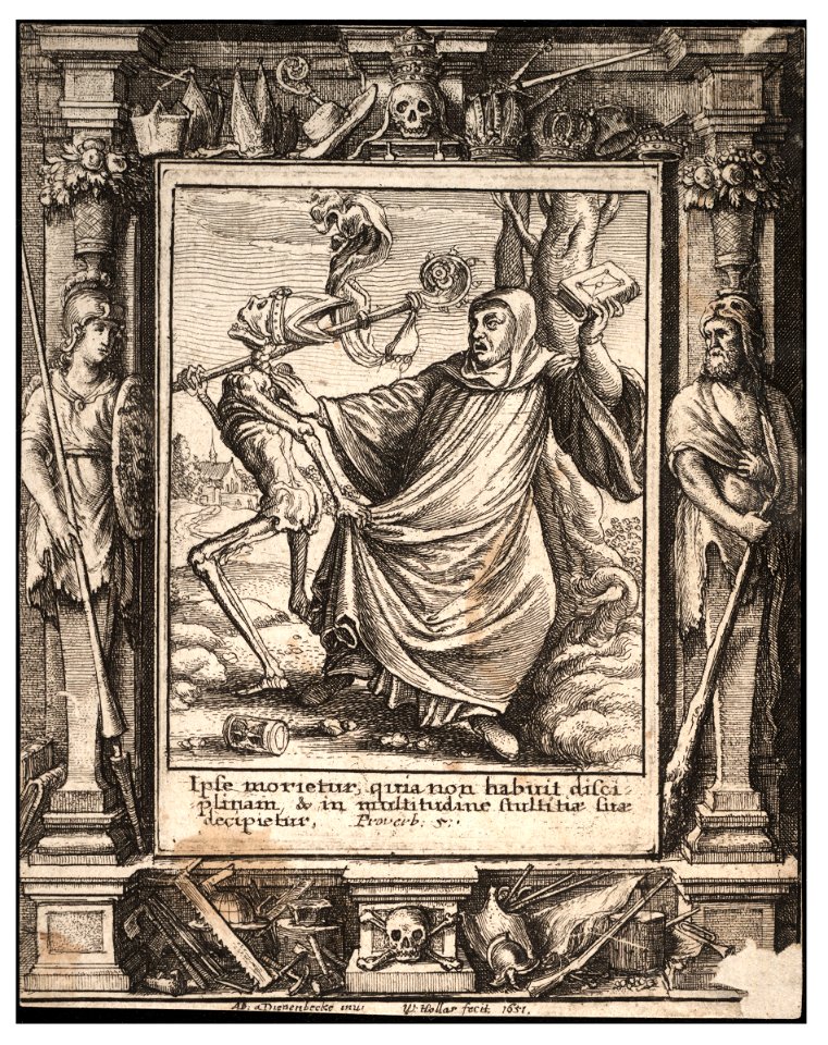 Wenceslas Hollar - Abbot (State 1)