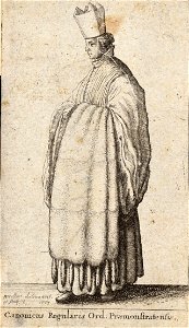 Wenceslas Hollar - Caonicus Regularis Ord- Praemonstratensis (State 1)
