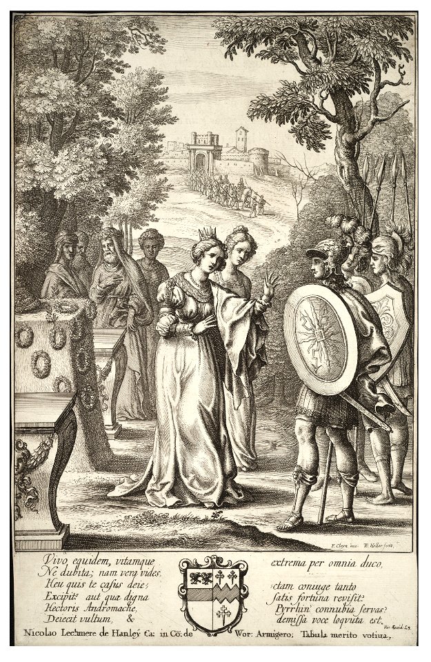 Wenceslas Hollar - Aeneas meets Andromache (State 2)