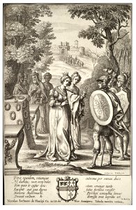 Wenceslas Hollar - Aeneas meets Andromache (State 2). Free illustration for personal and commercial use.